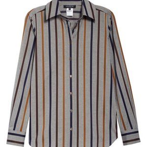 Lafayette 148 "James" Pumpkin Spice Blouse